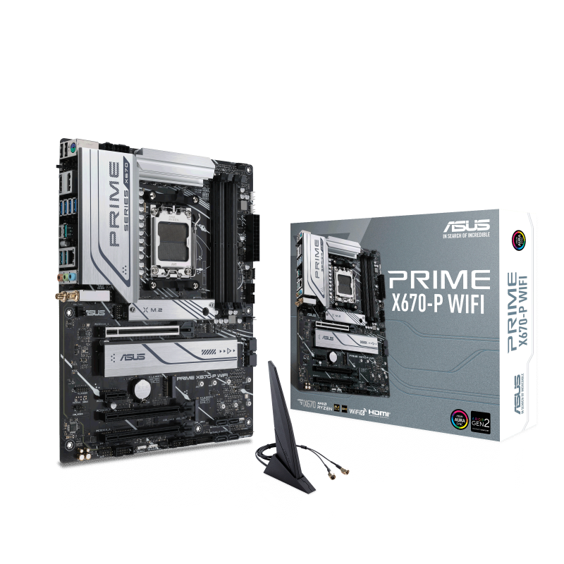 Asus Prime X670-P WiFi AMD AM5 DDR5 ATX Motherboard Asus Prime X670-P WiFi AMD AM5 DDR5 ATX Motherboard